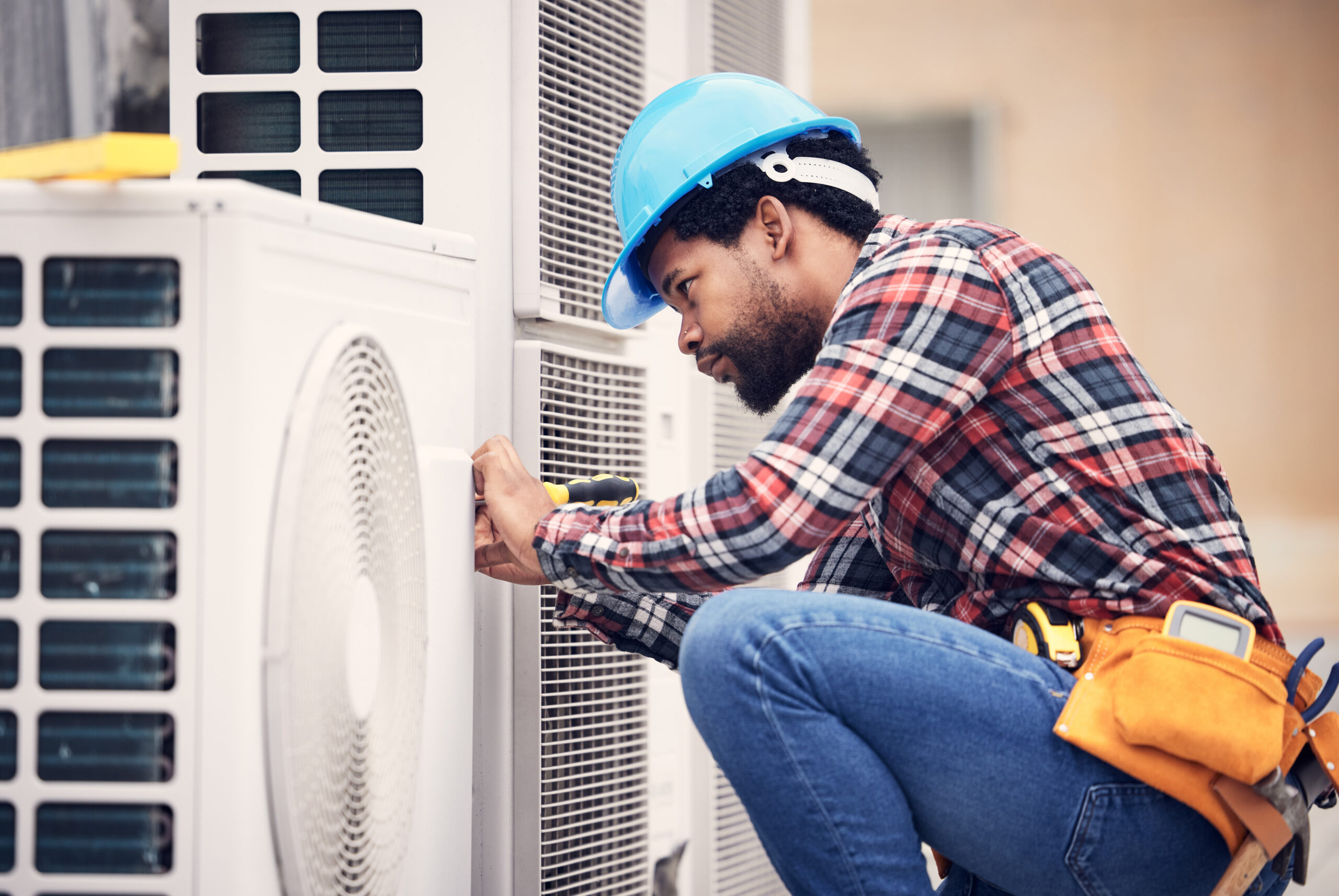 Technician visit for AC service